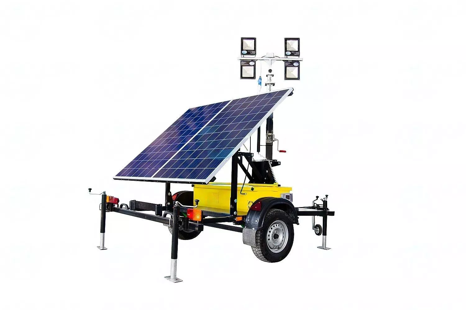 Передвижная осветительная установка на солнечных батареях ABlight ПОУ 4*50LED -6.0М-SB